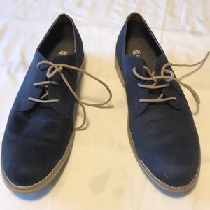 H&M’s mens Blue Swede  Shoes